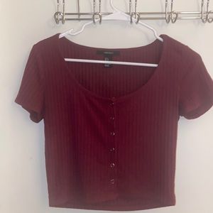 Maroon top